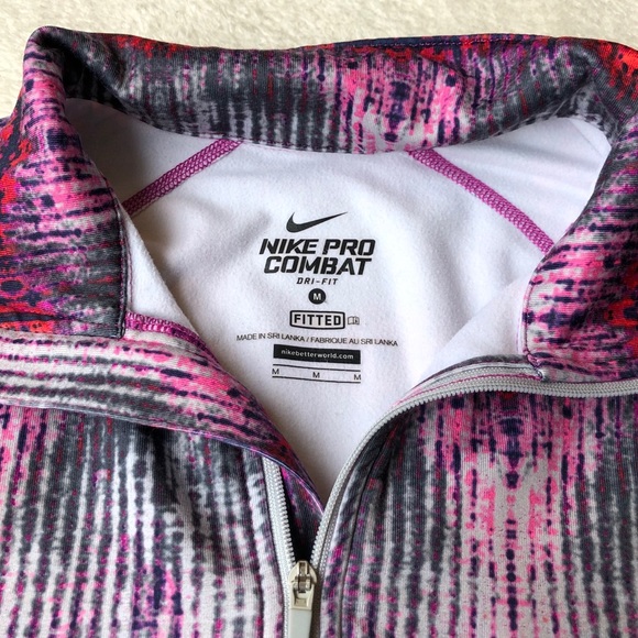 Nike Pro Combat Therma-Fit Quarter Zip Pullover - Picture 5 of 8